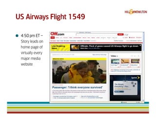 Us Airways 1549 & Digital Crisis Management
