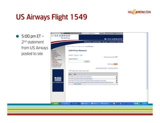 Us Airways 1549 & Digital Crisis Management