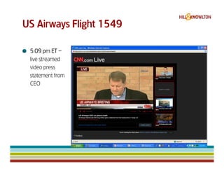 Us Airways 1549 & Digital Crisis Management