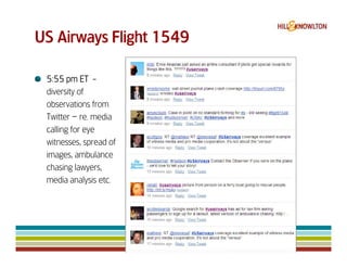 Us Airways 1549 & Digital Crisis Management