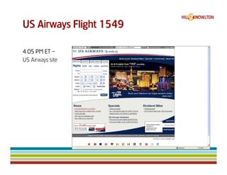 Us Airways 1549 & Digital Crisis Management