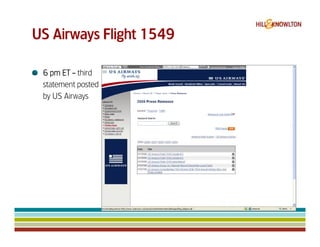 Us Airways 1549 & Digital Crisis Management