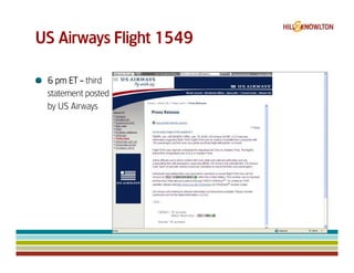 Us Airways 1549 & Digital Crisis Management