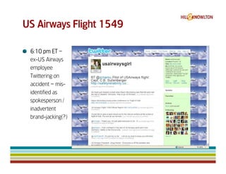 Us Airways 1549 & Digital Crisis Management