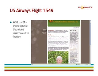 Us Airways 1549 & Digital Crisis Management