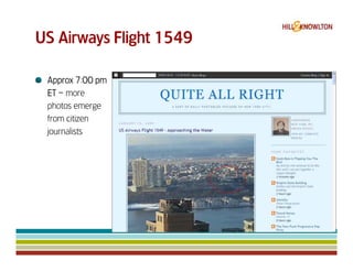Us Airways 1549 & Digital Crisis Management