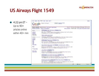 Us Airways 1549 & Digital Crisis Management
