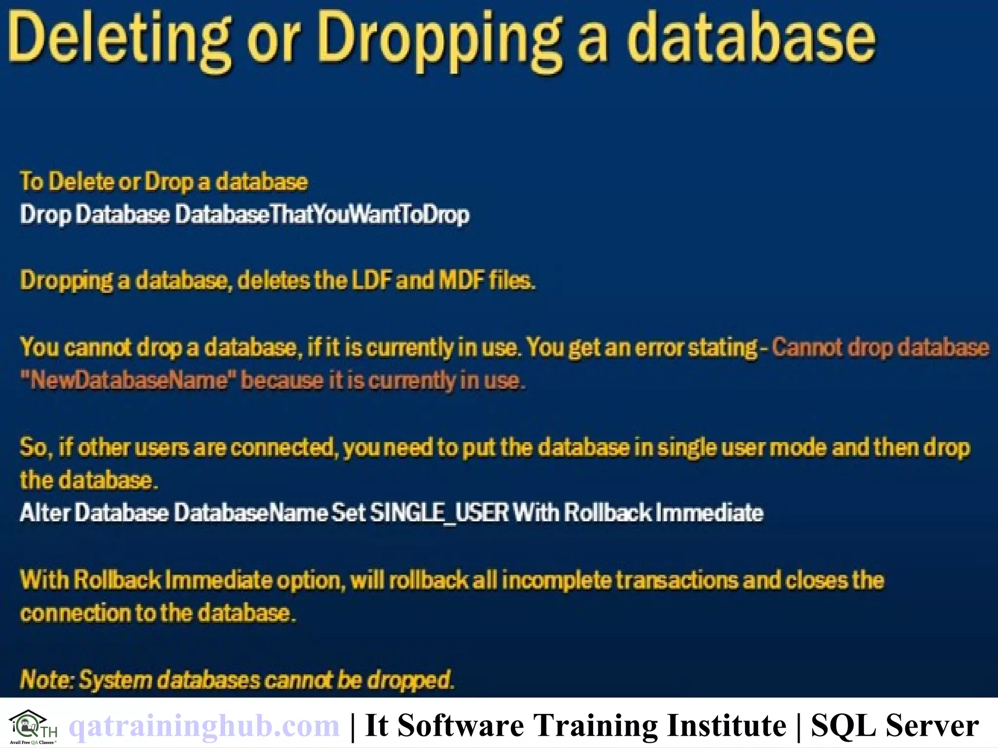 qatraininghub.com | It Software Training Institute | SQL Server
 