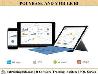 POLYBASE AND MOBILE BI
qatraininghub.com | It Software Training Institute | SQL Server
 