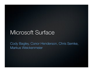 Microsoft Surface