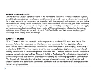 Standard Drives Applications Microsoft Virtualization Overview | PPT