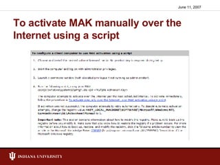 Mak Def Microsoft Windows Vista Application Licensing | PPT