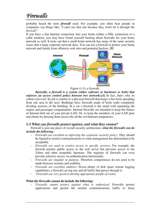 Microsoft Word   Project, Firewalls