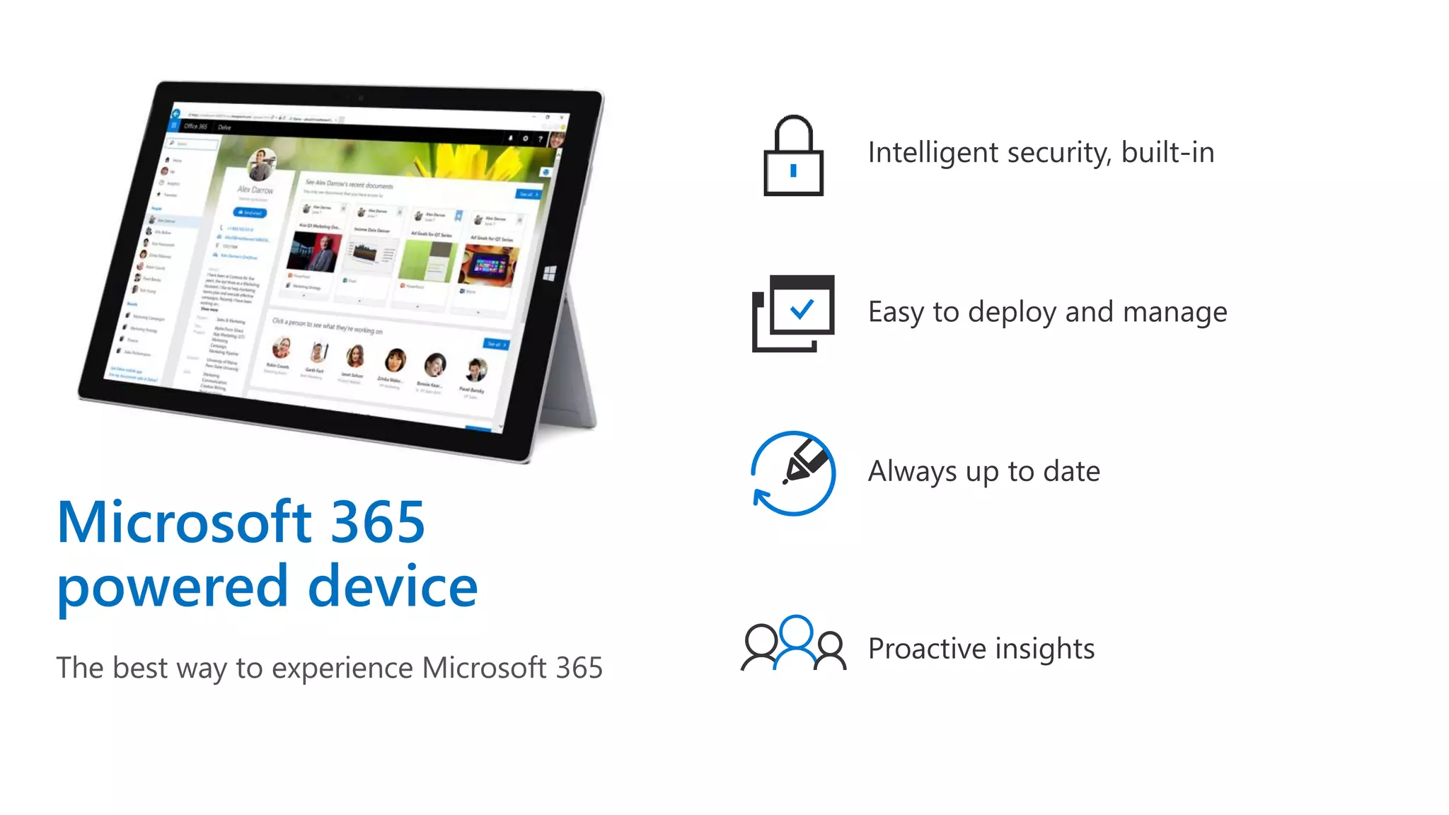 Microsoft 365
powered device
The best way to experience Microsoft 365
 