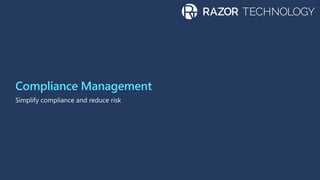 Microsoft 365 Compliance and Security Overview