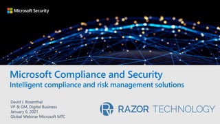 Intelligent compliance and risk management solutions
 
