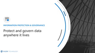 Protect and govern data
anywhere it lives
INFORMATION PROTECTION & GOVERNANCE
 