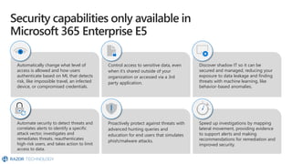 Microsoft 365 Enterprise Security with E5 Overview
