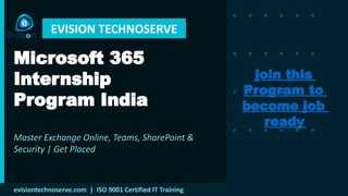 Microsoft 365 Internship Program India Advanced Cloud Administration ...