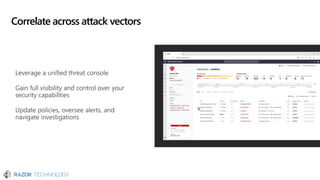 Correlate across attack vectors
 