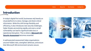 Microsoft 365 Security Assessment: Protect What Matters Most | PDF