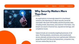 Microsoft 365 Security Assessment: Protect What Matters Most | PDF
