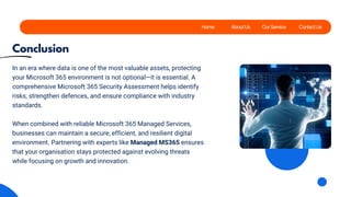 Microsoft 365 Security Assessment: Protect What Matters Most | PDF