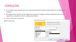 MICROSOFT ACCES 2016, todos los conceptos básicos | PPSX