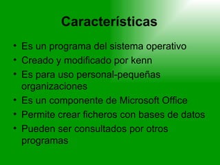 Microsoft access