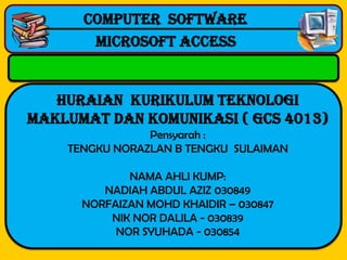 Ictl Microsoft access ictl | PPSX