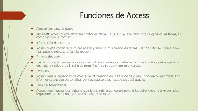 Microsoft access