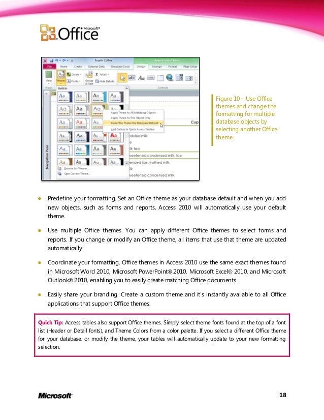 ms access themes download