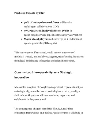 Microsoft Adopts Google’s A2A Protocol While Amazon Quietly Builds ...