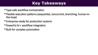 Microsoft Agent Framework — AI Workflows | PPTX