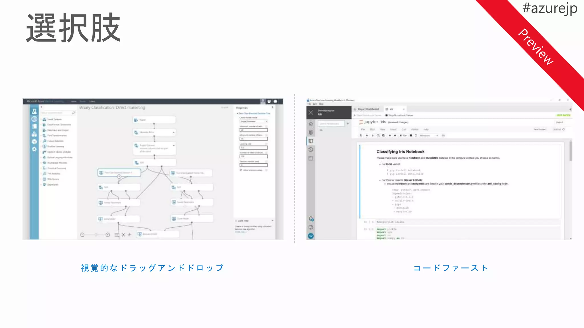視覚的なドラ ッ グアンドドロ ッ プ コードファー ス ト
 