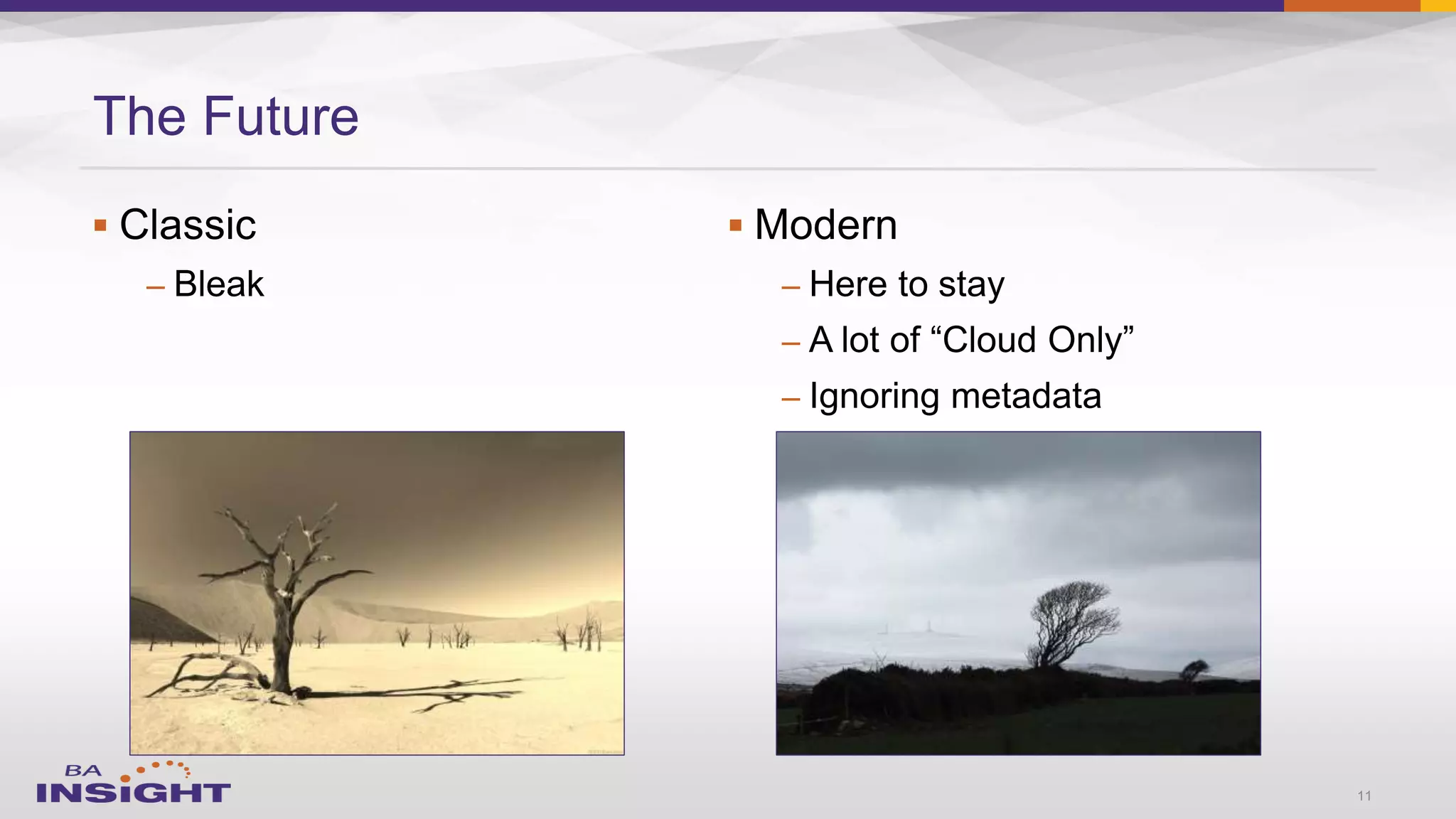 
–

–
–
–
The Future
11
 