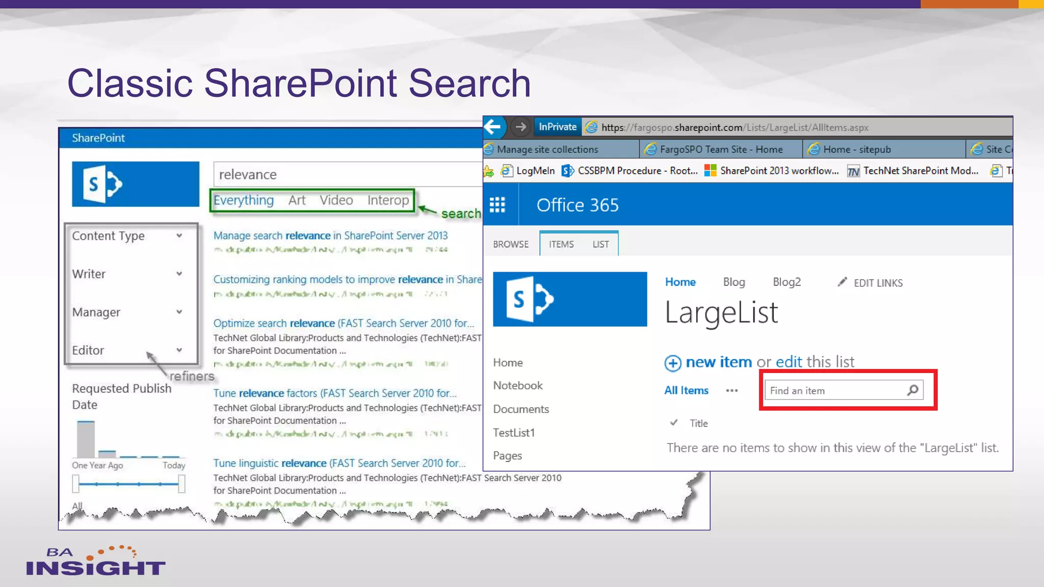 Classic SharePoint Search
 
