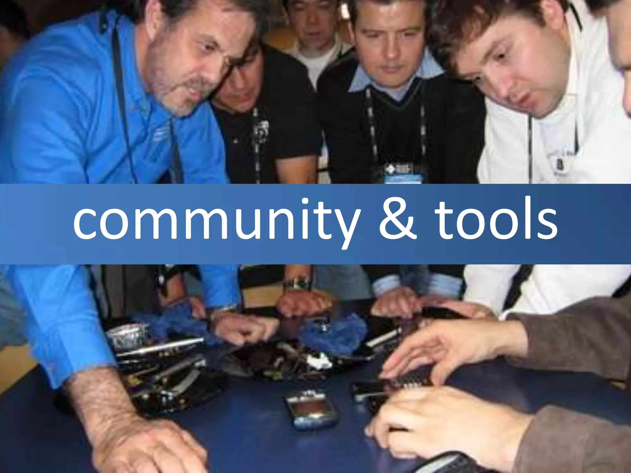 community & tools