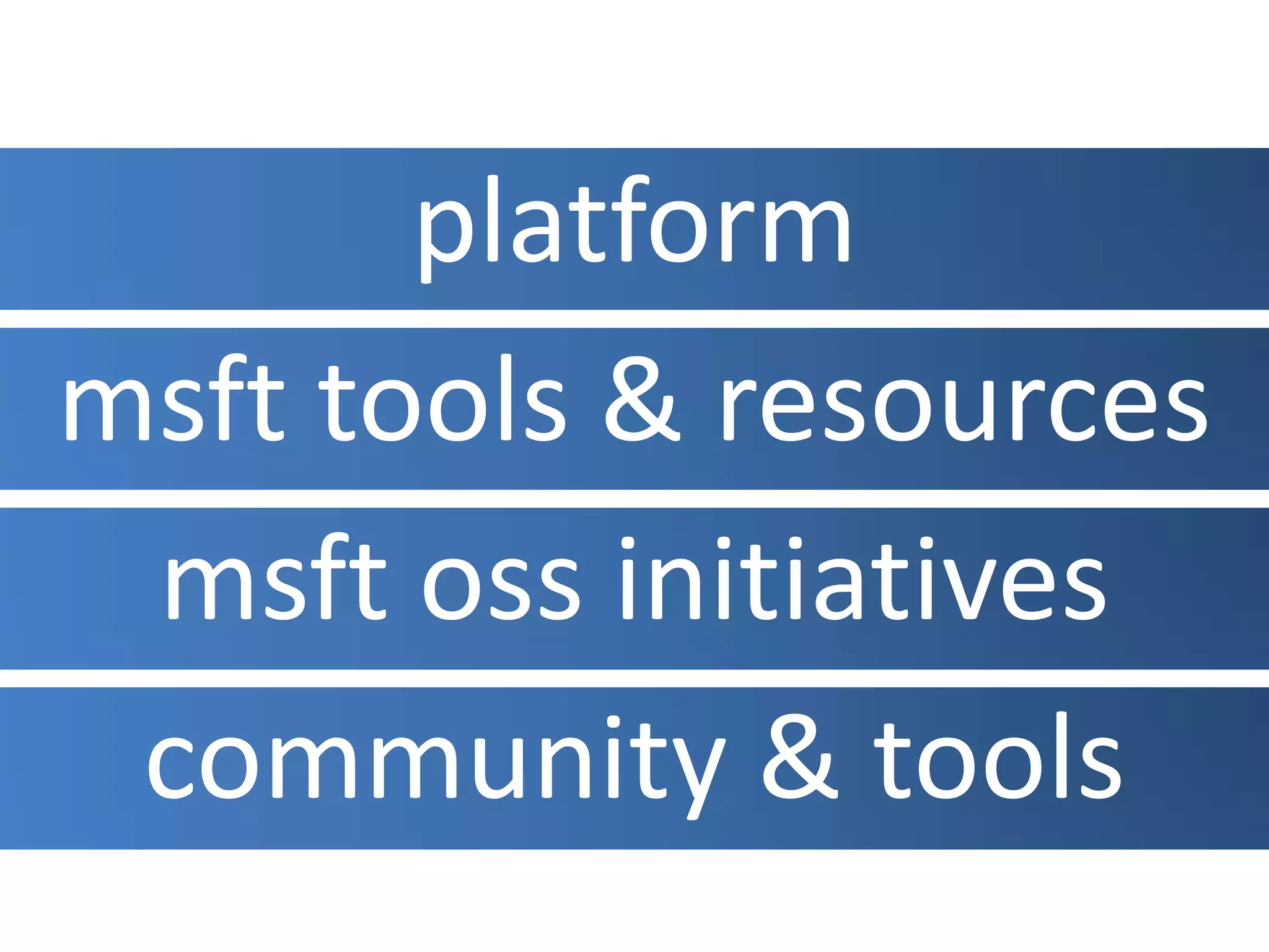 platformmsft tools & resourcesmsftoss initiativescommunity & tools