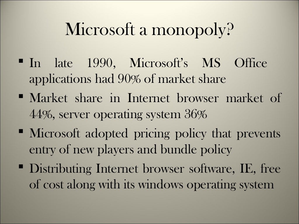 Microsoft antitrust case