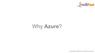 Copyright IntelliPaat, All rights reserved
Why Azure?
 