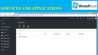SERVICES AND APPLICATIONS
 