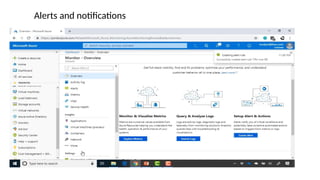 Alerts and notifications
 