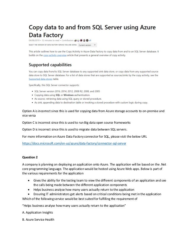 Microsoft azure architect design (az 304) practice tests 2022 PDF