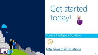 Get started
today!
http://aka.ms/cisolutions
79
Cortana Intelligence Solutions
 