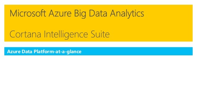 Microsoft Azure Big Data Analytics