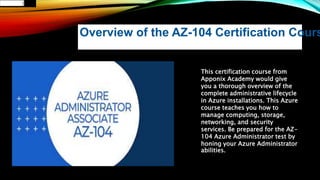 Microsoft azure certification training course | PPTX