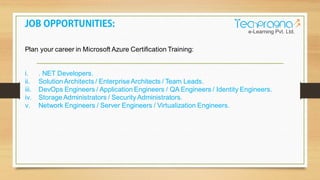 Microsoft azure certification training presentation | PPT