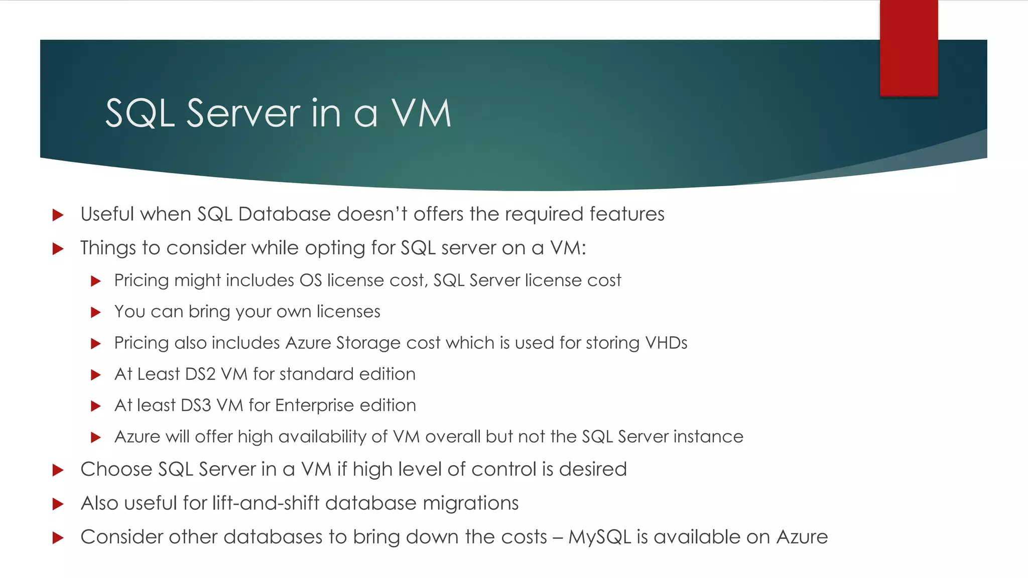 Vm For Database Microsoft Azure essentials | PDF