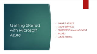 Microsoft Azure essentials | PDF